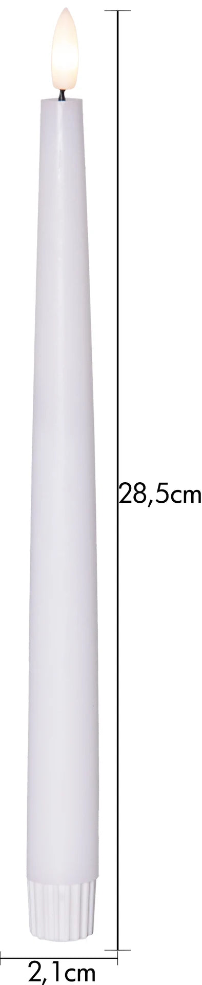 LED Antikklys 2-pack med fjernkontroll - Hvit