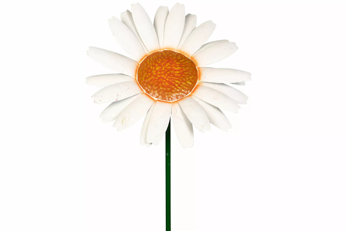 Hagedekorasjon Hagepynt Hagestaker 2-pakk Blomst Metal Vit 131 cm
