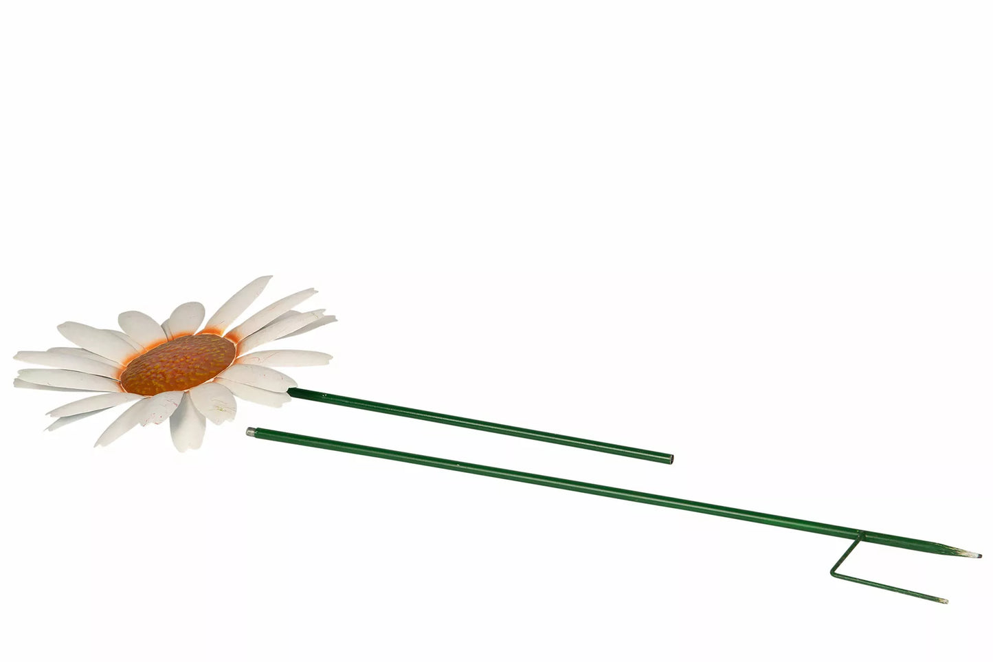 Hagedekorasjon Hagepynt Hagestaker 2-pakk Blomst Metal Vit 131 cm