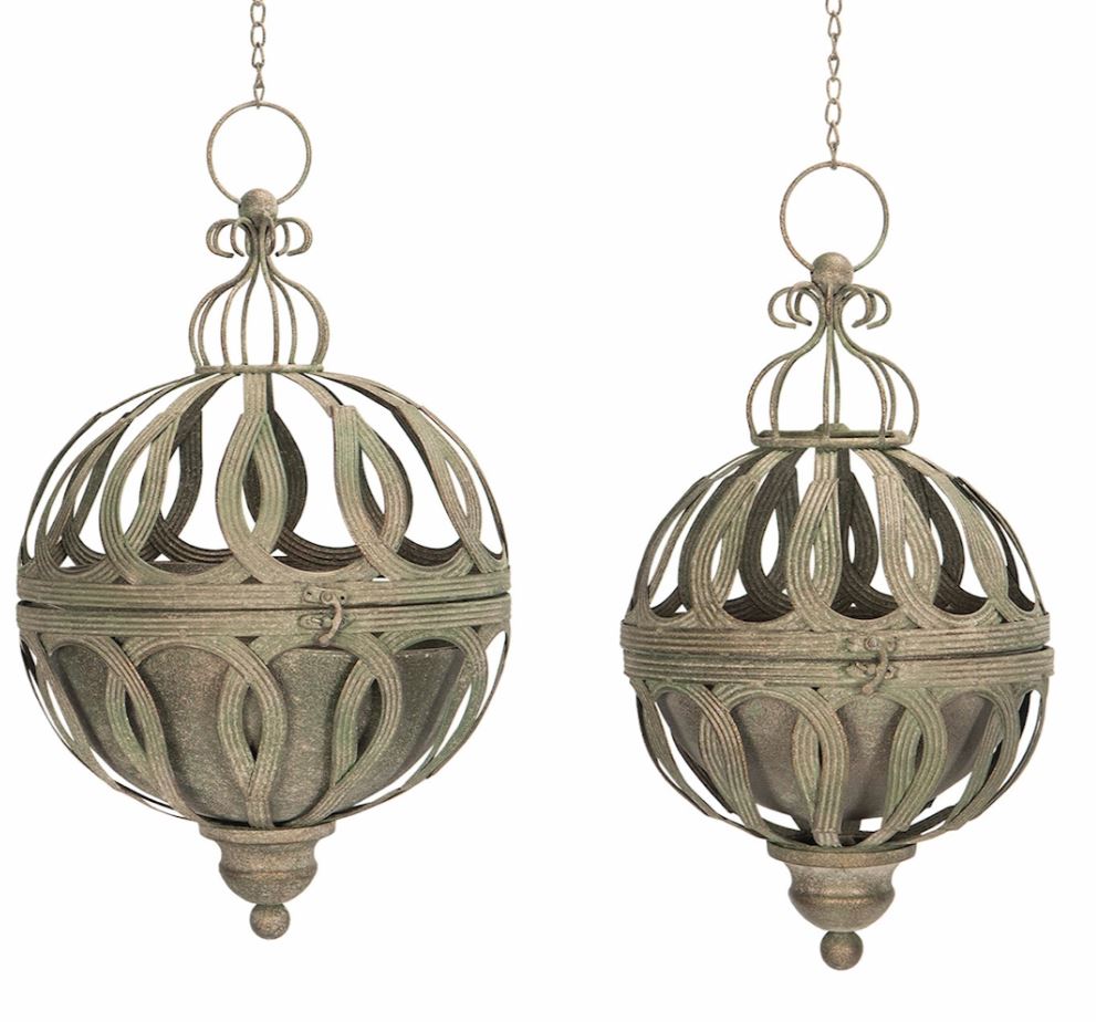 Utendørs Blomsterpotte Ampel 2-pack Grønn