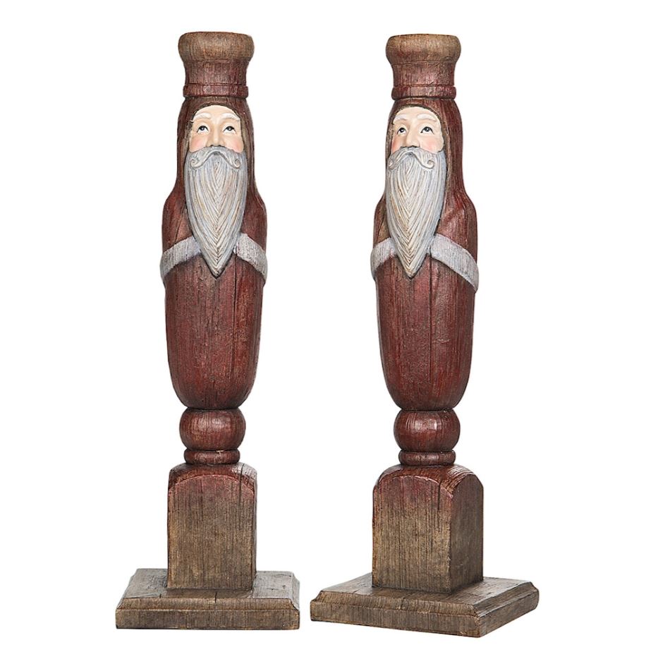 Julelysestake 2-pakning Nisse Rød 30 cm