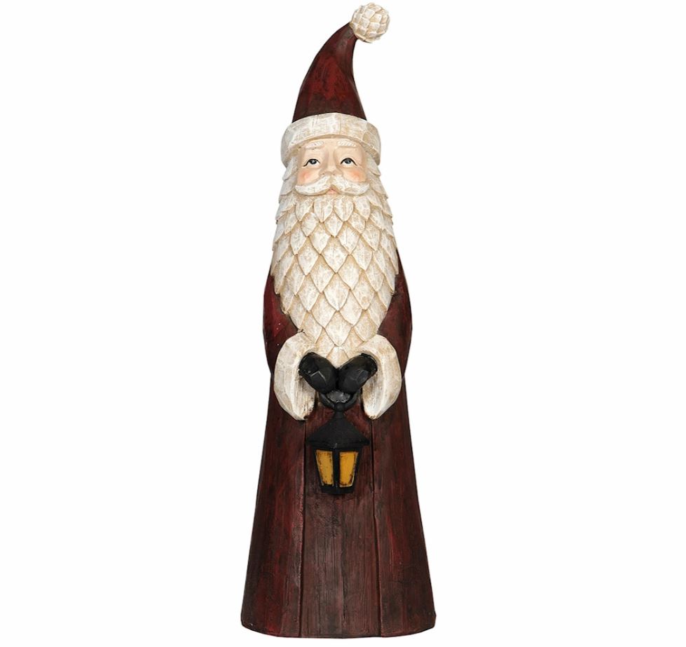 Innendørs julepynt Nisse med lykt 39 cm