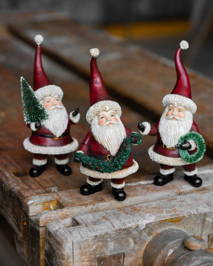 Innendørs julepynt Nisse Trilling Mix 12x10x23cm