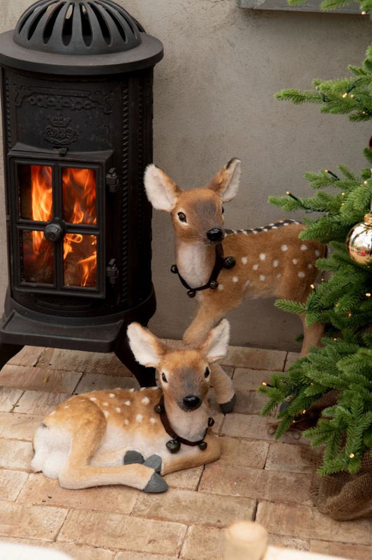 Innendørs julepynt Dovhjort Kalver 2-pak 58 cm Mix