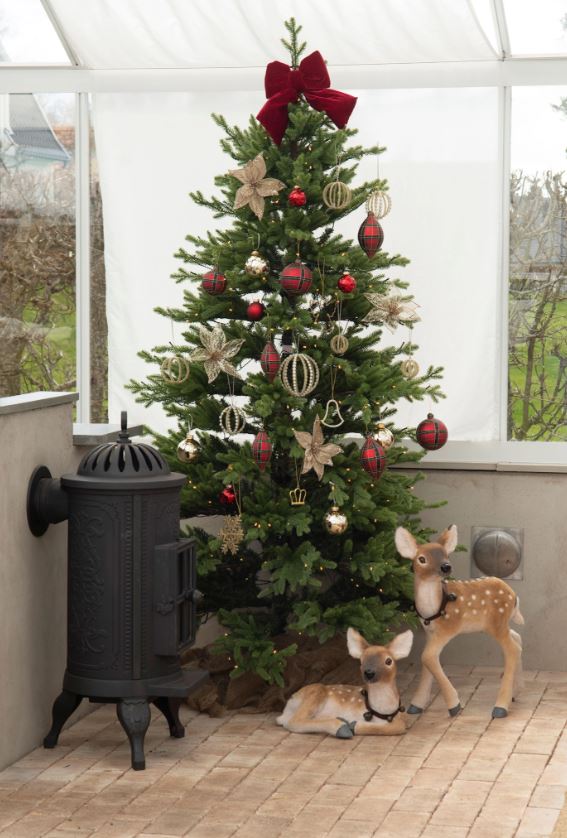 Innendørs julepynt Dovhjort Kalver 2-pak 58 cm Mix