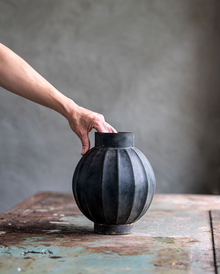 Dekorativ Vase Ø22x26cm Glass