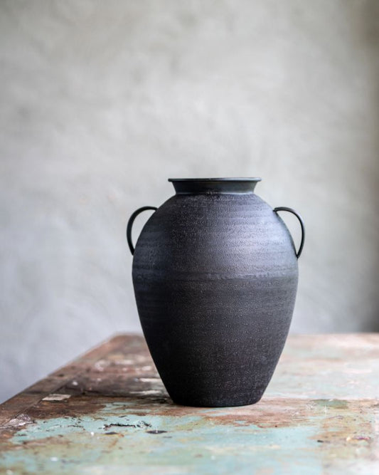 Blomsterpotte Blomsterkrukke Urne Metall 27x28x34cm