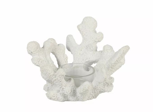 Lyslykt Korall 2-pack Hvit 13x12x9 cm