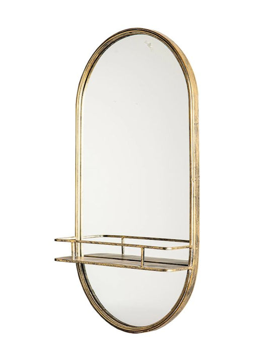 Veggspeil 45x13x88cm antikk gull