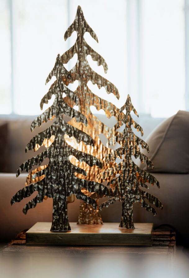 Belysning Jul Lampe Granar 38x14x58cm