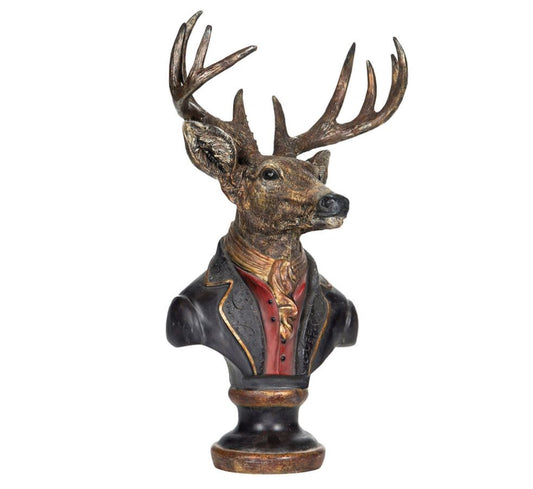 Dekorasjon Figur Byste Hjort 58 cm