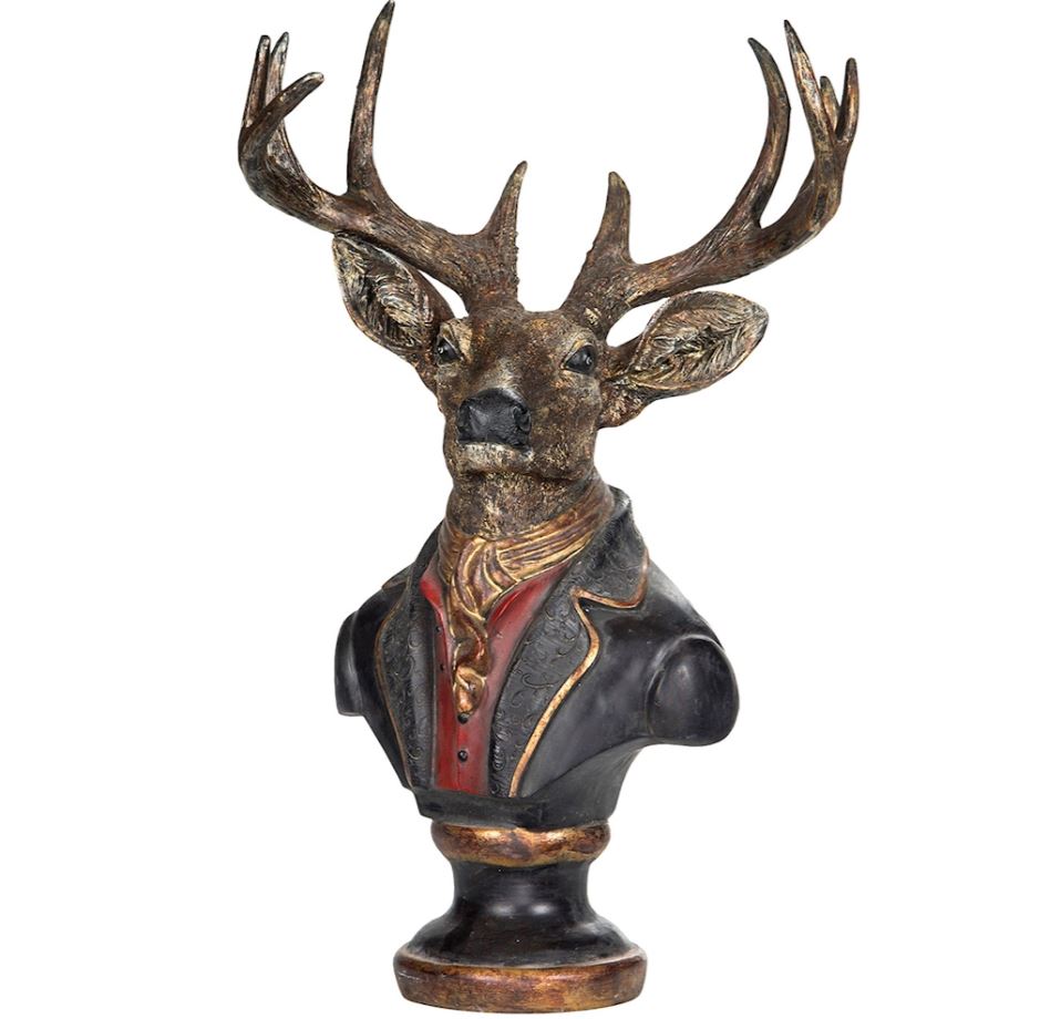 Dekorasjon Figur Byste Hjort 58 cm
