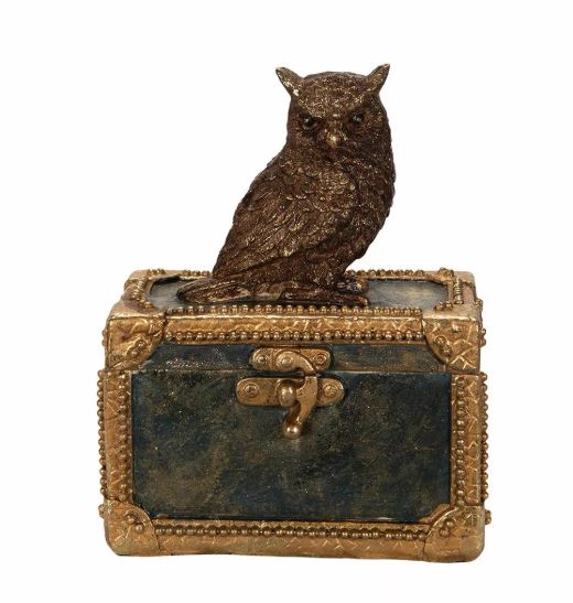 Dekoreske Med Owl Poly 12x7x15cm