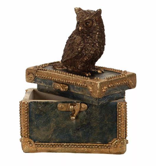 Dekoreske Med Owl Poly 12x7x15cm