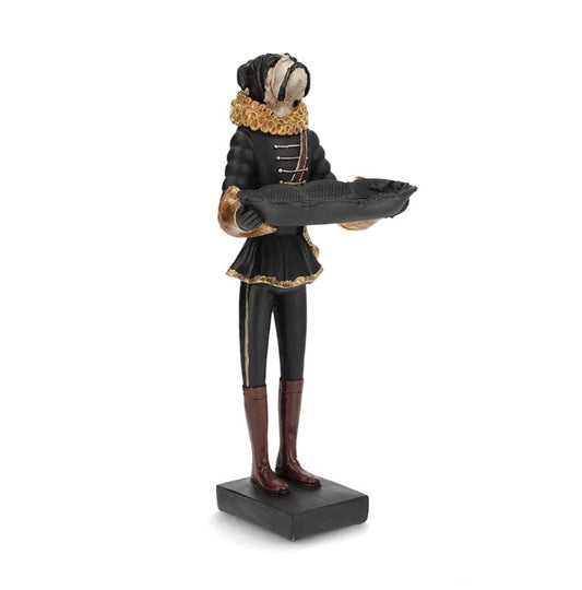 Dekorasjon Bulldog Med Fat Poly 15x15x36cm