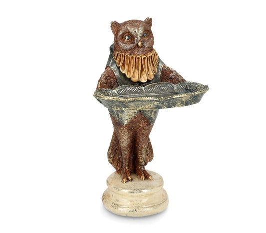 Dekorasjon Ugle Med Fat På lager: Uke 05