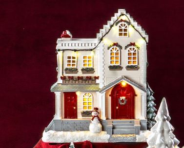 Belysning Jul LED Lykt Hus 26 cm
