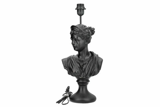 Bordlampe Bust Sort Poly Lampefot 22x16x50cm