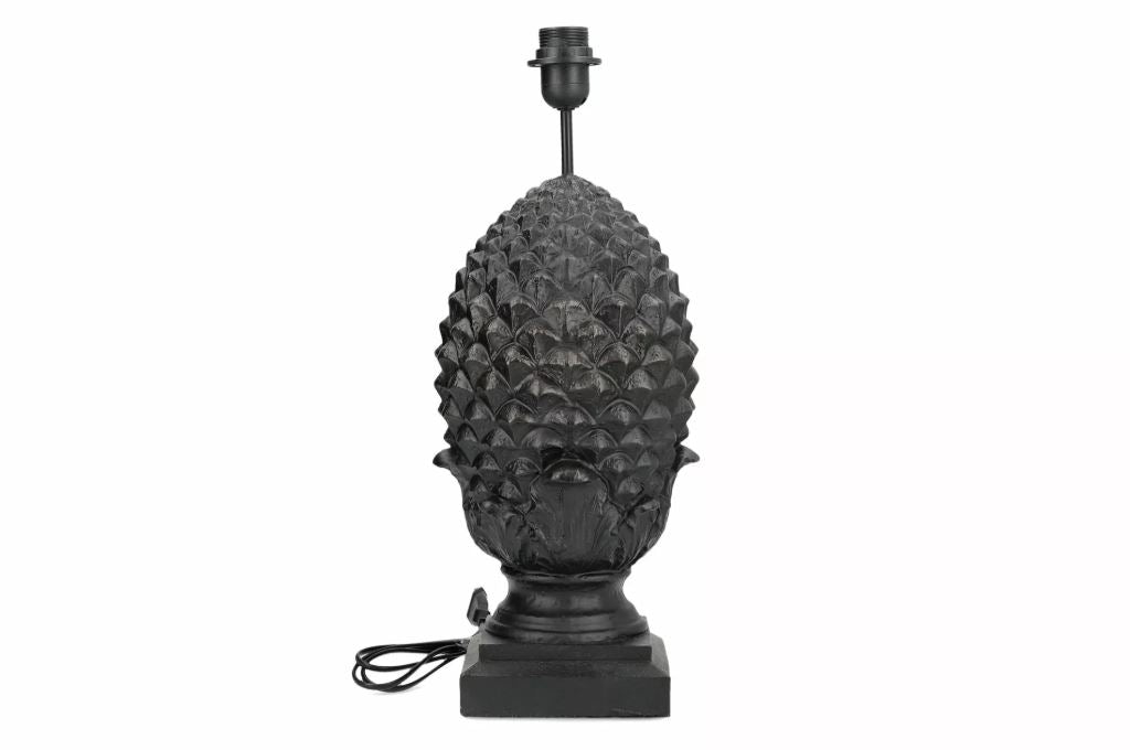 Bordlampe Sort Poly Lampefot Ø23x52cm