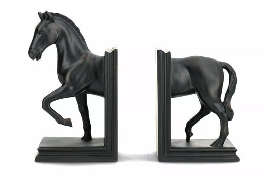 Dekor bokstøtte Hest Poly 2-pakning 12x10x22cm