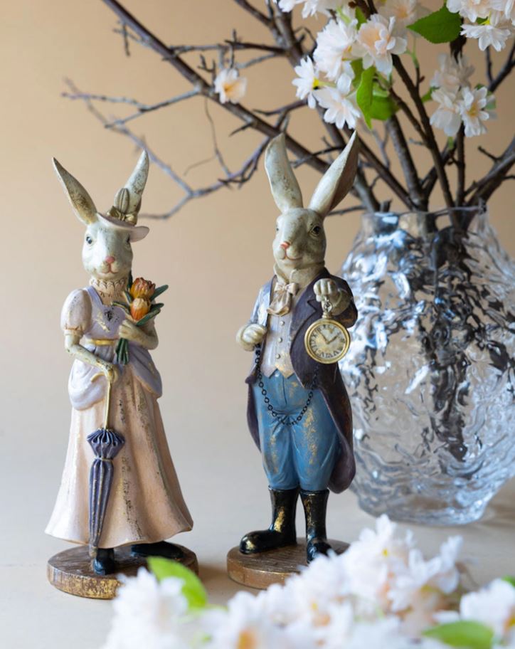Påskepynt Herr og Fru Kanin Mix 29/30 cm