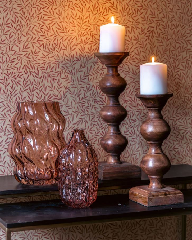 Lysestake Moa - Mangotre 32 cm | Til blokklys