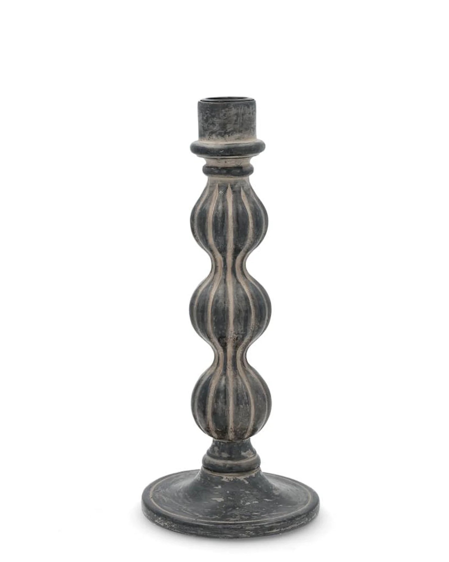 Lysestake Salmiak 35 cm tre/svart