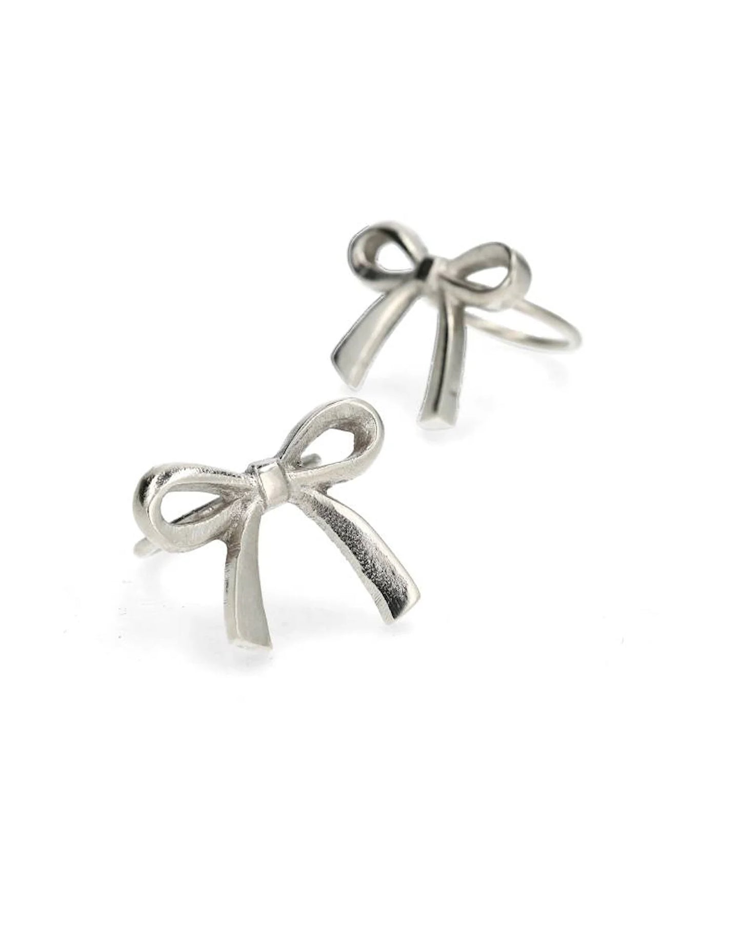 Serviettring Rosett 6-pakning Sølv
