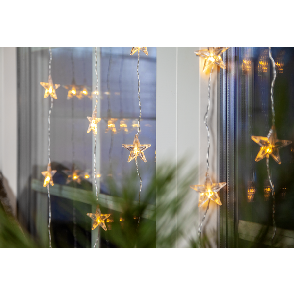 Belysning Jul Lysgardin Star 90x120 cm