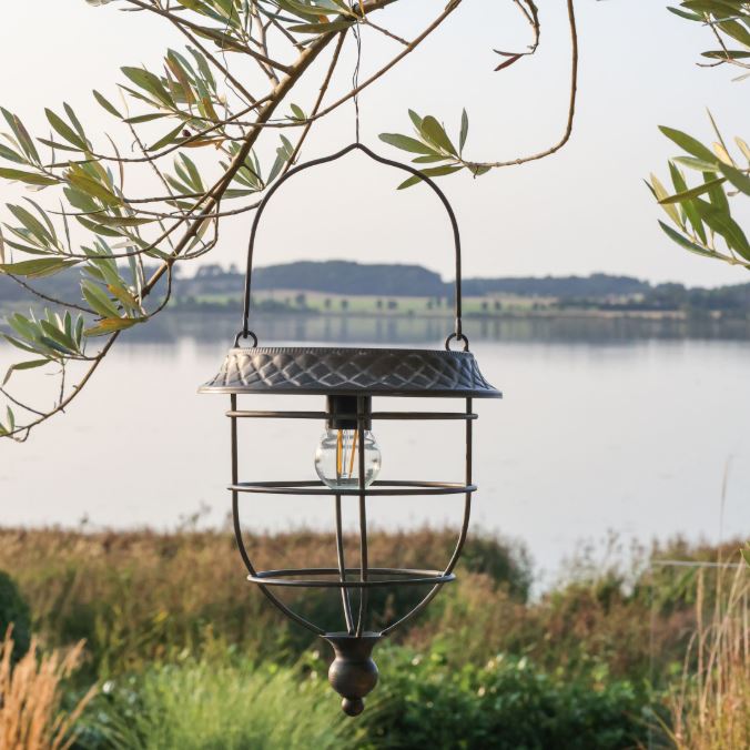 Hagebelysning Solcellelykt for hengende LED-lampe