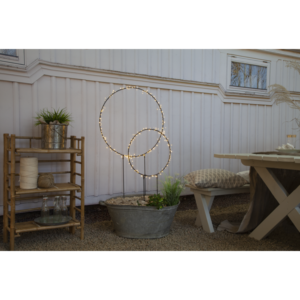 Utendørs julepynt Siluett Sirkel 60x120 cm