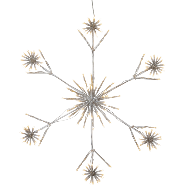 Utendørs julepynt Siluett Flower Snowflake 60 cm