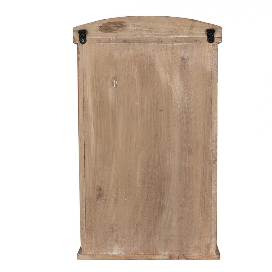 Veggskap DIV. Vintage 32x15x54 cm Brunt Treglass