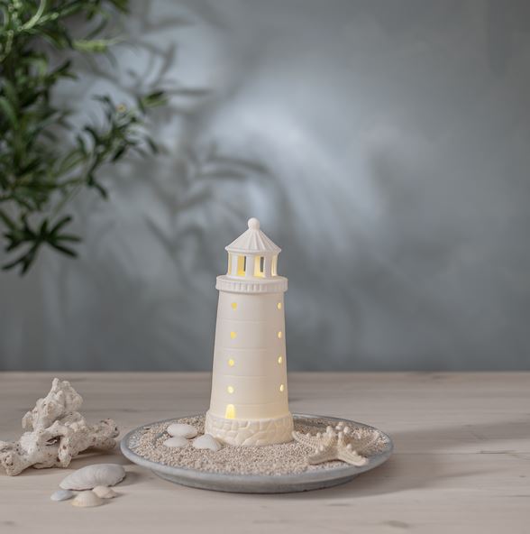 Batteridrevet belysning Dekorationsfigur Seaside fyr