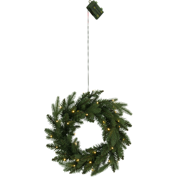 Utendørs julepynt Krans Byske 45 cm