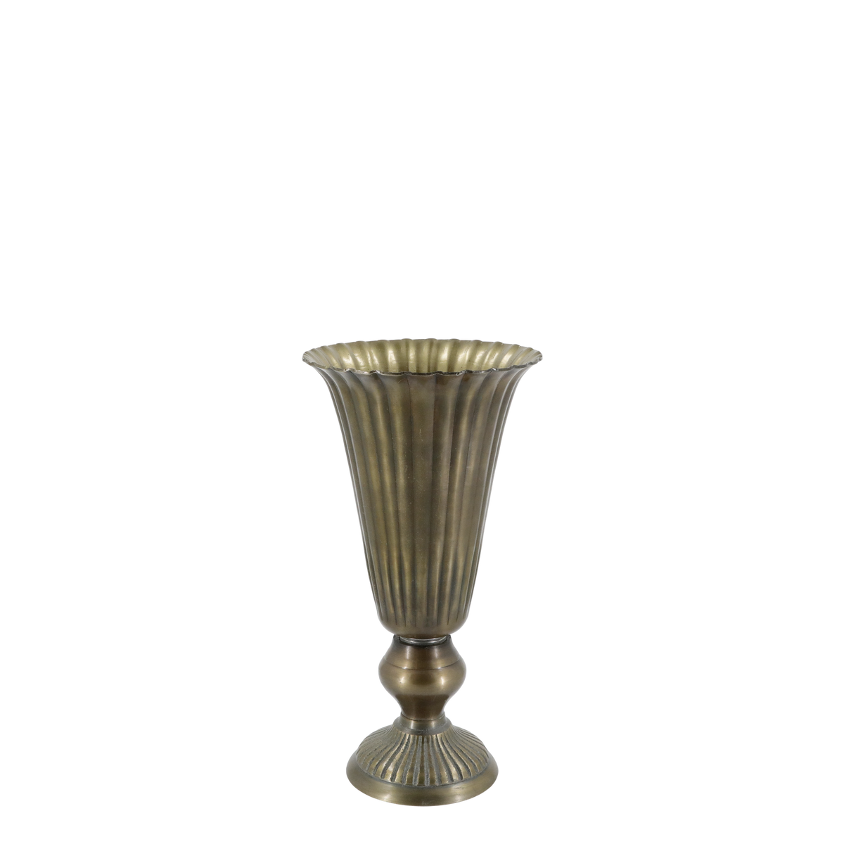 Blomsterpotte Pokal/Vase med spor H29,5/Ø11 cm