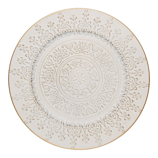 Redskapsstativ Tallerken 6-pakning Ø 33 cm Hvitt gull