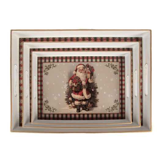 Jul div. serveringsbrett sett med 3