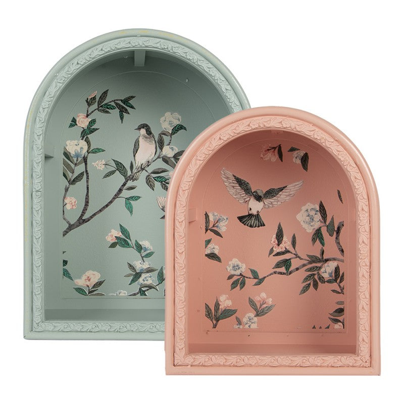 Veggdekorasjon sett med 2 hyller