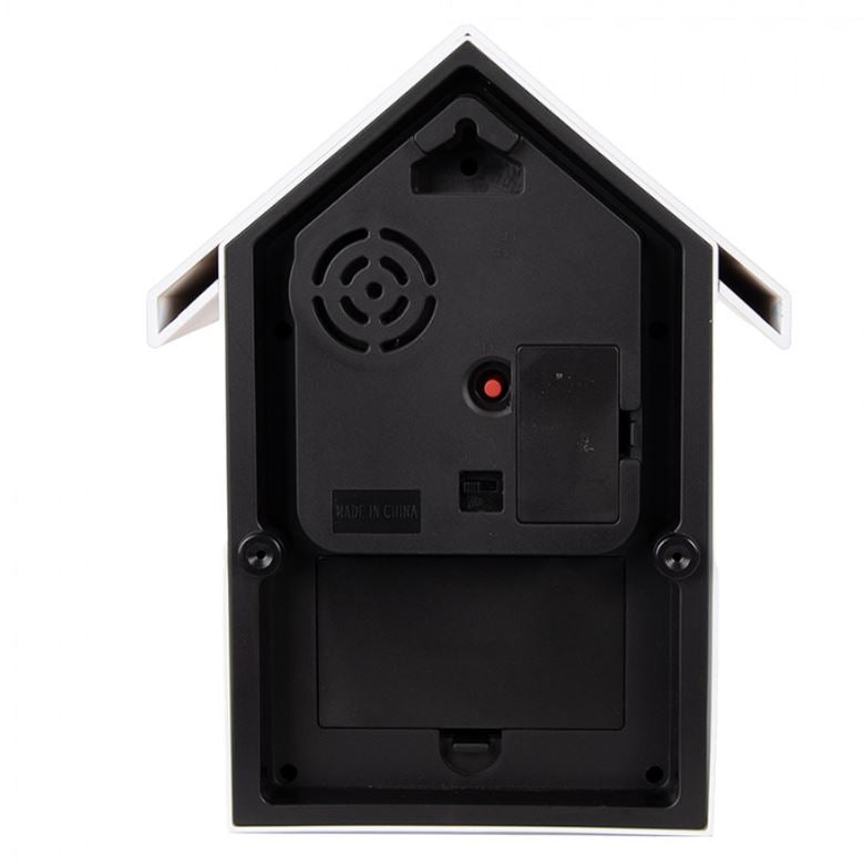 Veggklokke Gjøkur 20x10x26 cm Hvit