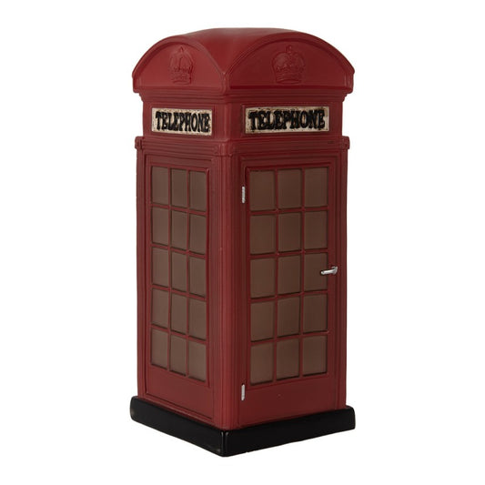 Bordlampe Telefonkiosk rød LED 23x10x10 cm