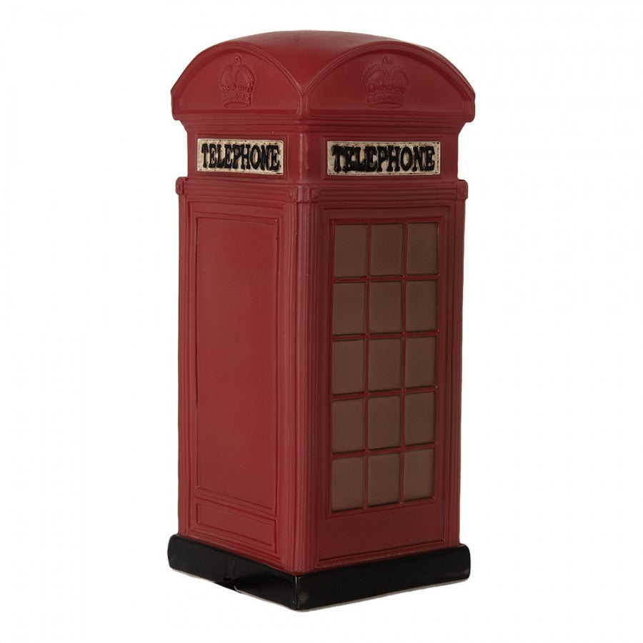 Bordlampe Telefonkiosk rød LED 23x10x10 cm