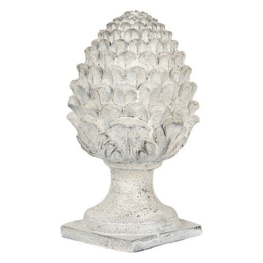 Dekorasjon ornament kjegle Ø 23x41 cm beige