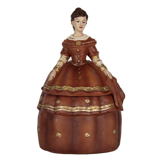 Dekorasjon Smykkeske Kvinne 19x16x29 cm Rød