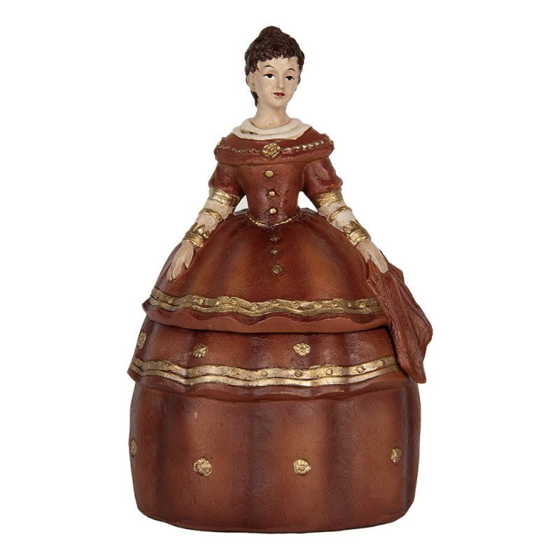 Dekorasjon Smykkeske Kvinne 19x16x29 cm Rød