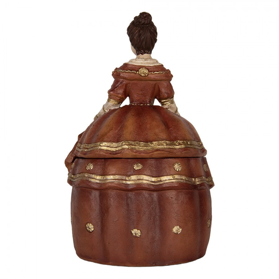 Dekorasjon Smykkeske Kvinne 19x16x29 cm Rød