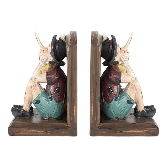 Dekorasjon Bokstøtte Sett med 2 Pinocchio 24x11x17 cm