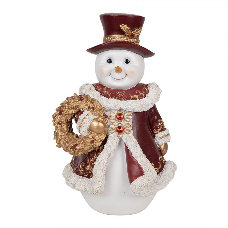 Innendørs julepynt Snømann 24 cm