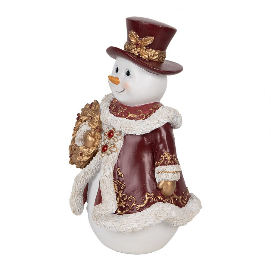 Innendørs julepynt Snømann 24 cm