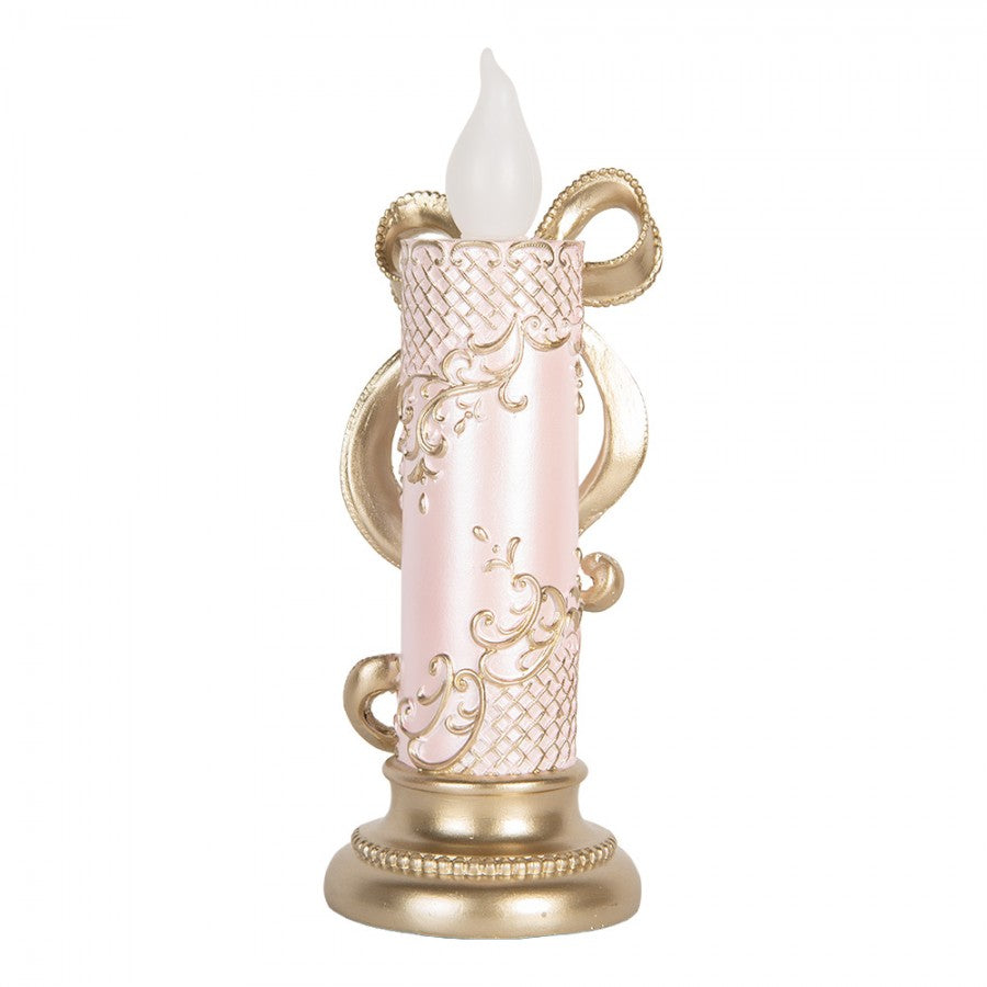 Dekorasjon med LED-belysning 25 cm i gullfarge